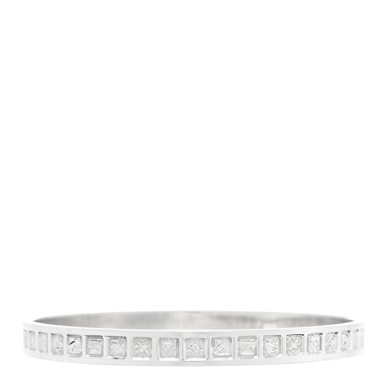 Tiffany Sterling Silver Makers Mark Bangle Bracelet 2 of 4