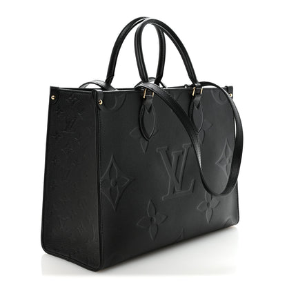 Louis Vuitton Empreinte Monogram Giant Onthego MM Black 3 of 9