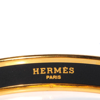 Hermes Enamel Printed Celestial Mythology Narrow Bracelet 70 Bleu 4 of 6