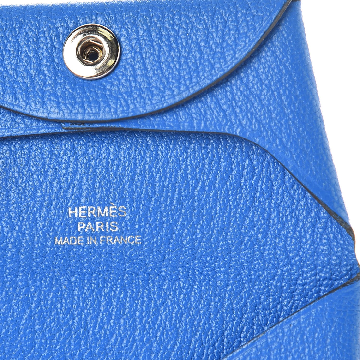 Hermes Chevre Mysore Bastia Coin Purse Bleu Hydra 6 of 8