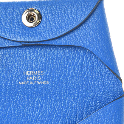 Hermes Chevre Mysore Bastia Coin Purse Bleu Hydra 6 of 8