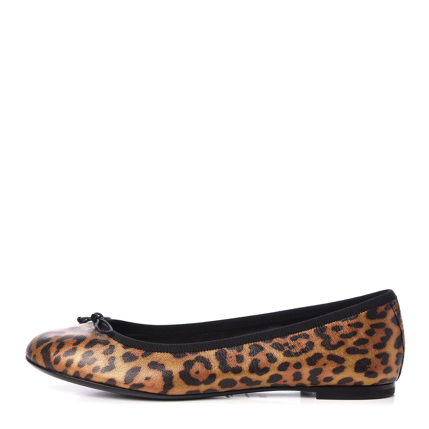Leopard Lame Double Cat Ballet Class Flats 38