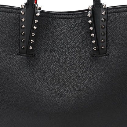 Christian Louboutin Calfskin Spikes East West Cabata Tote Black 11 of 13