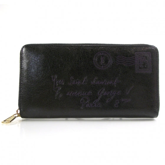Lambskin Y-Mail Continental Wallet