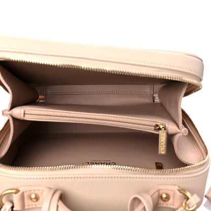 Chanel Caviar Quilted Medium CC Filigree Vanity Case Beige 5 of 12