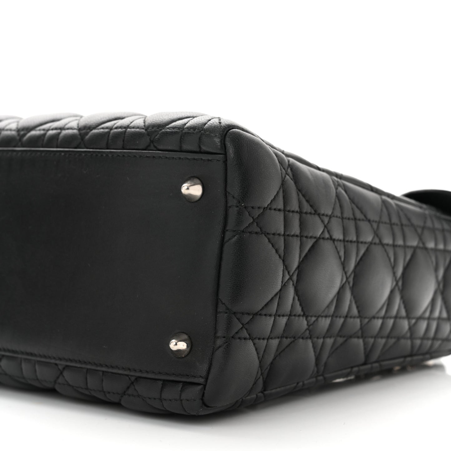 Lambskin Cannage Medium Lady Dior Black