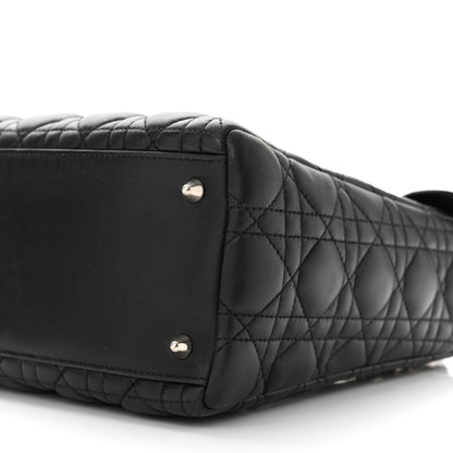 Christian Dior Lambskin Cannage Medium Lady Dior Black 10 of 10