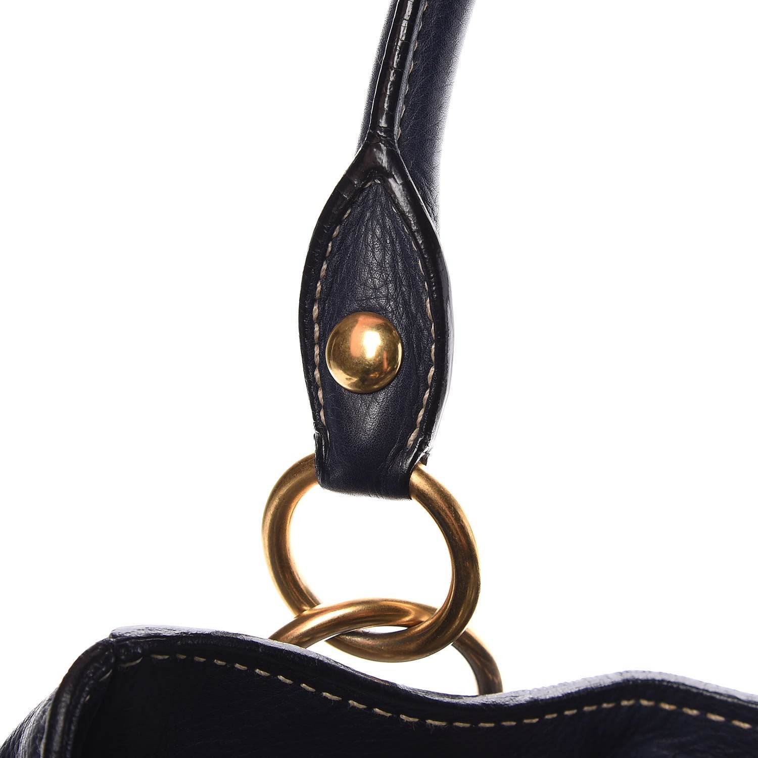 Miu Miu Vitello Shopping Tote Blue 9 of 15