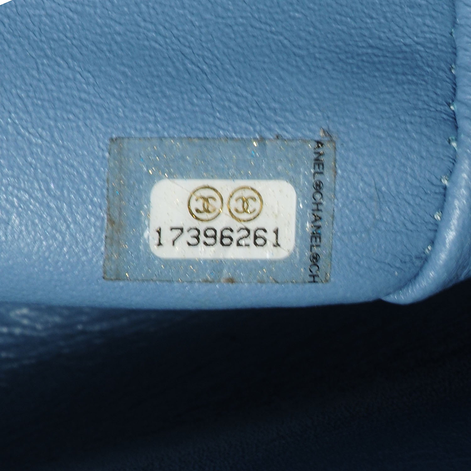 Chanel Patent Maxi Double Flap Light Blue 9 of 9
