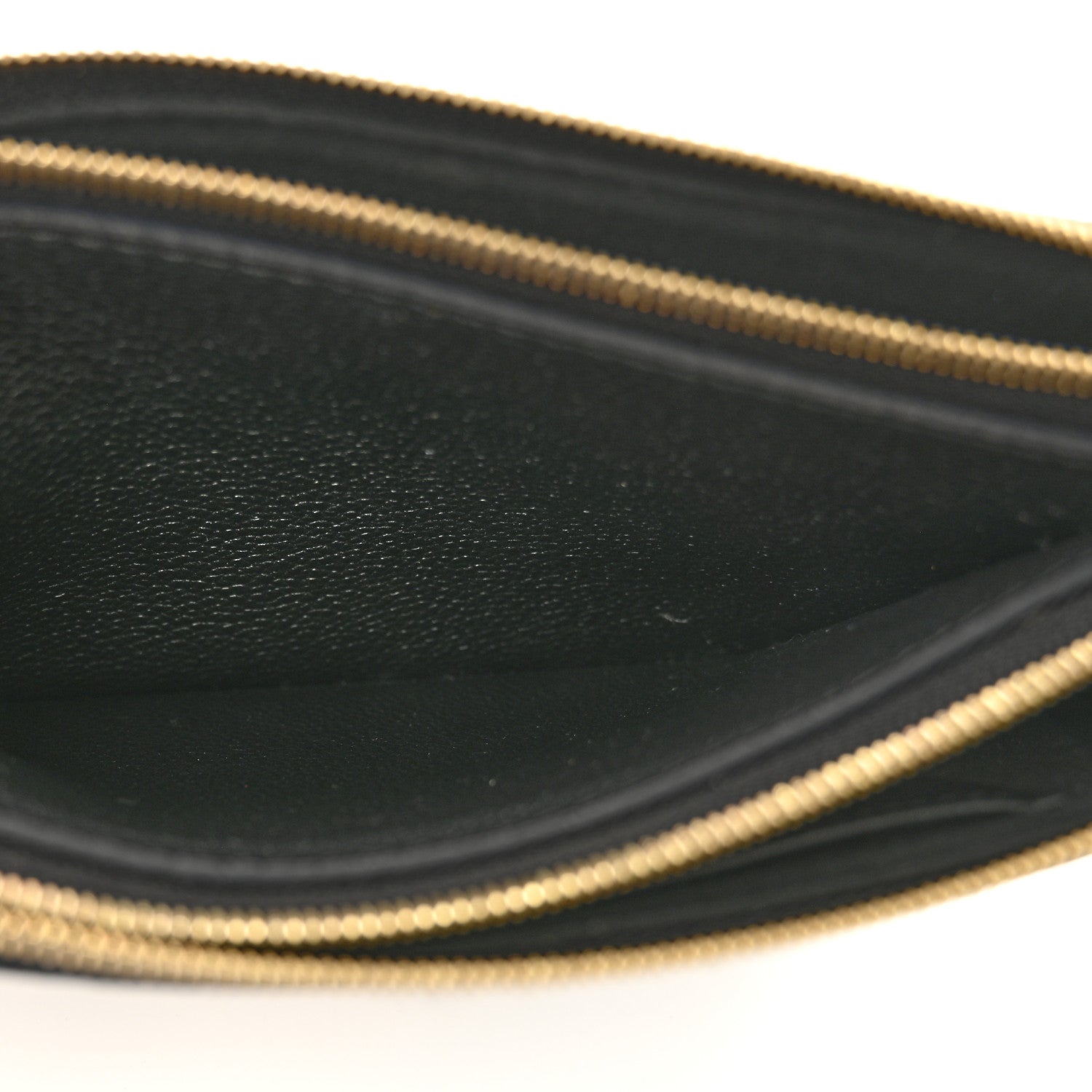 Louis Vuitton Empreinte Monogram Giant Double Zip Pochette Black Cream 5 of 12