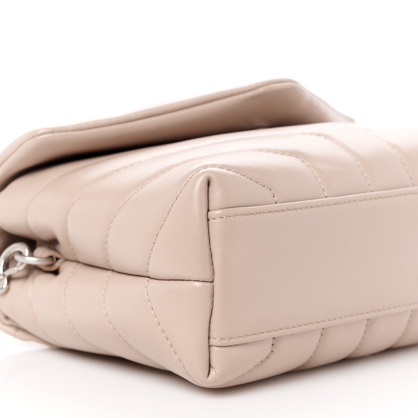 Calfskin Y Quilted Monogram Toy Loulou Crossbody Bag Light Natural