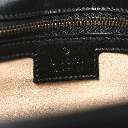 Gucci Calfskin Matelasse Medium GG Marmont Shoulder Bag Black 5 of 9