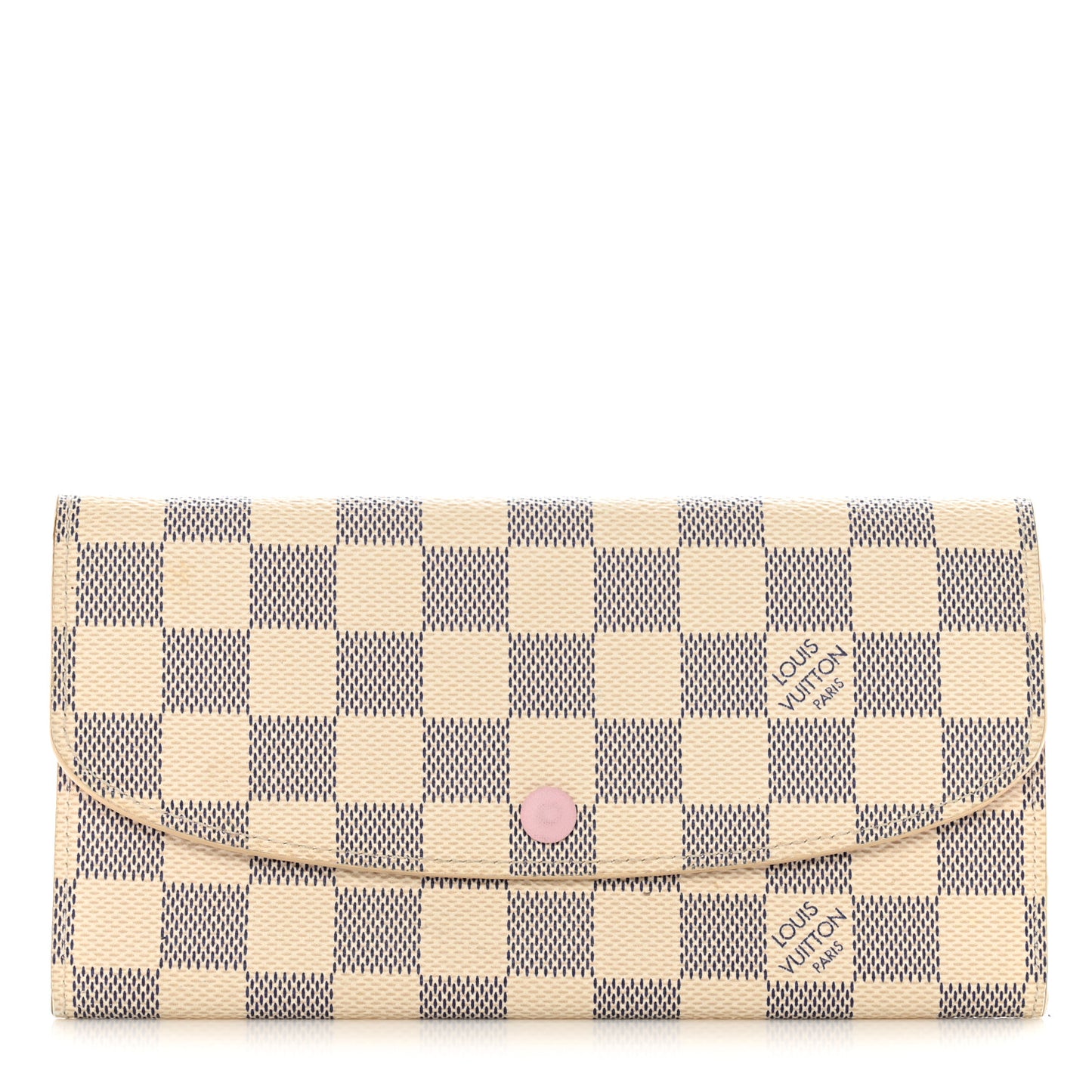 Damier Azur Emilie Wallet Rose Ballerine