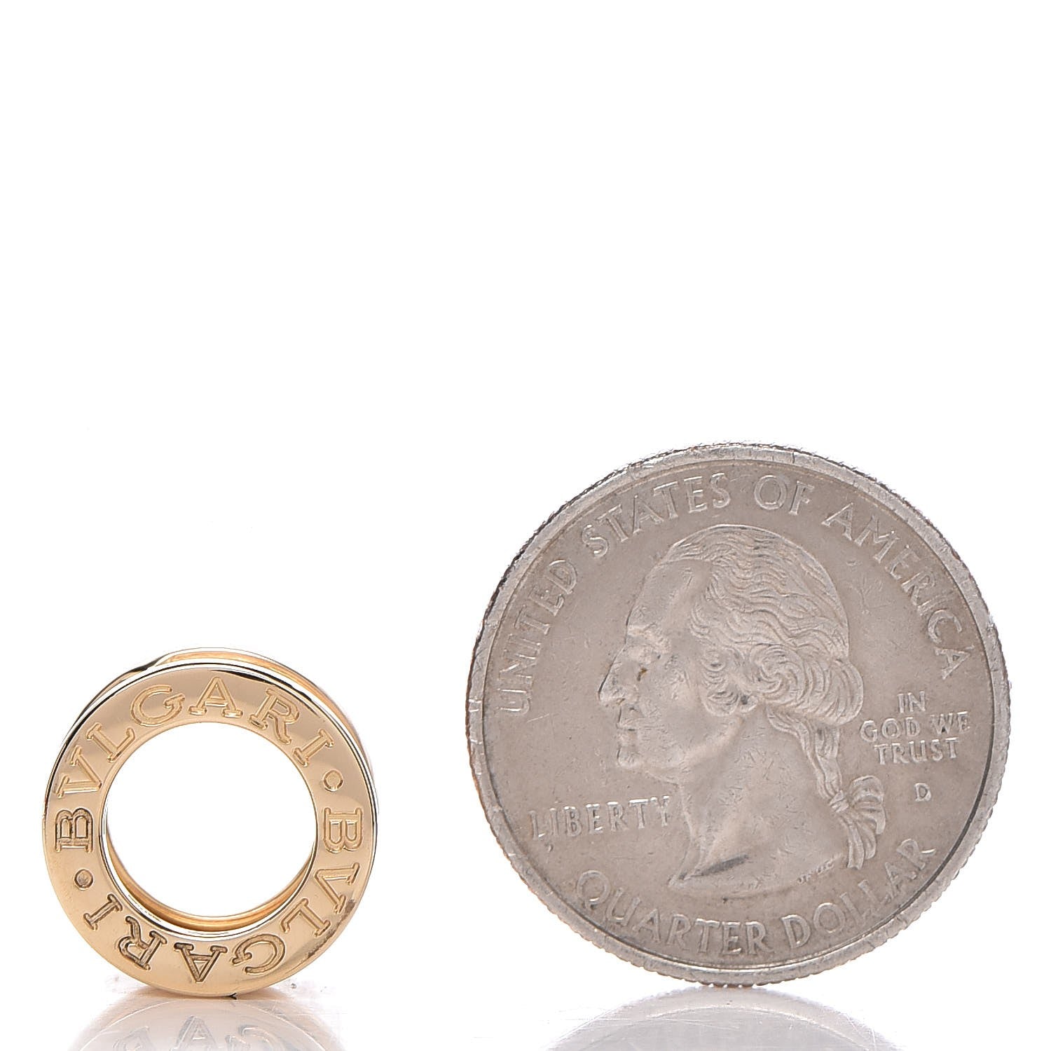 Bulgari 18K Yellow Gold B.Zero1 Pendant 2 of 6