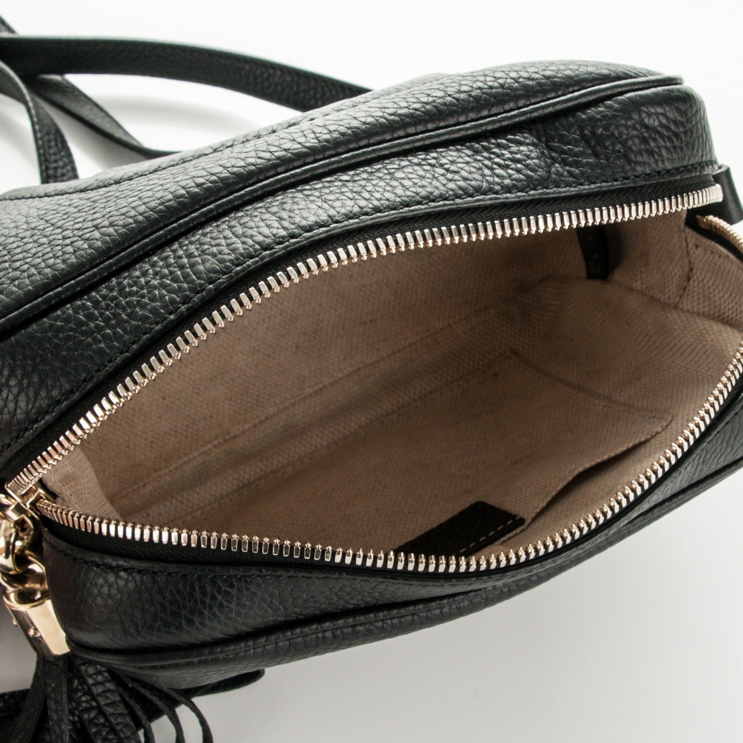 Gucci Pebbled Calfskin Small Soho Disco Bag Black 5 of 7