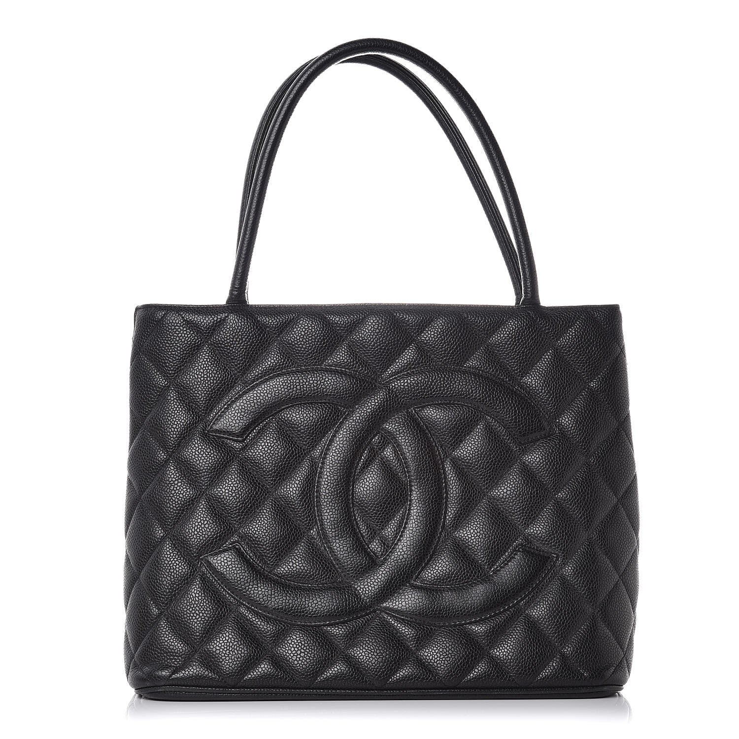 Chanel Caviar Quilted Medallion Tote Black 344694 – FASHIONPHILE