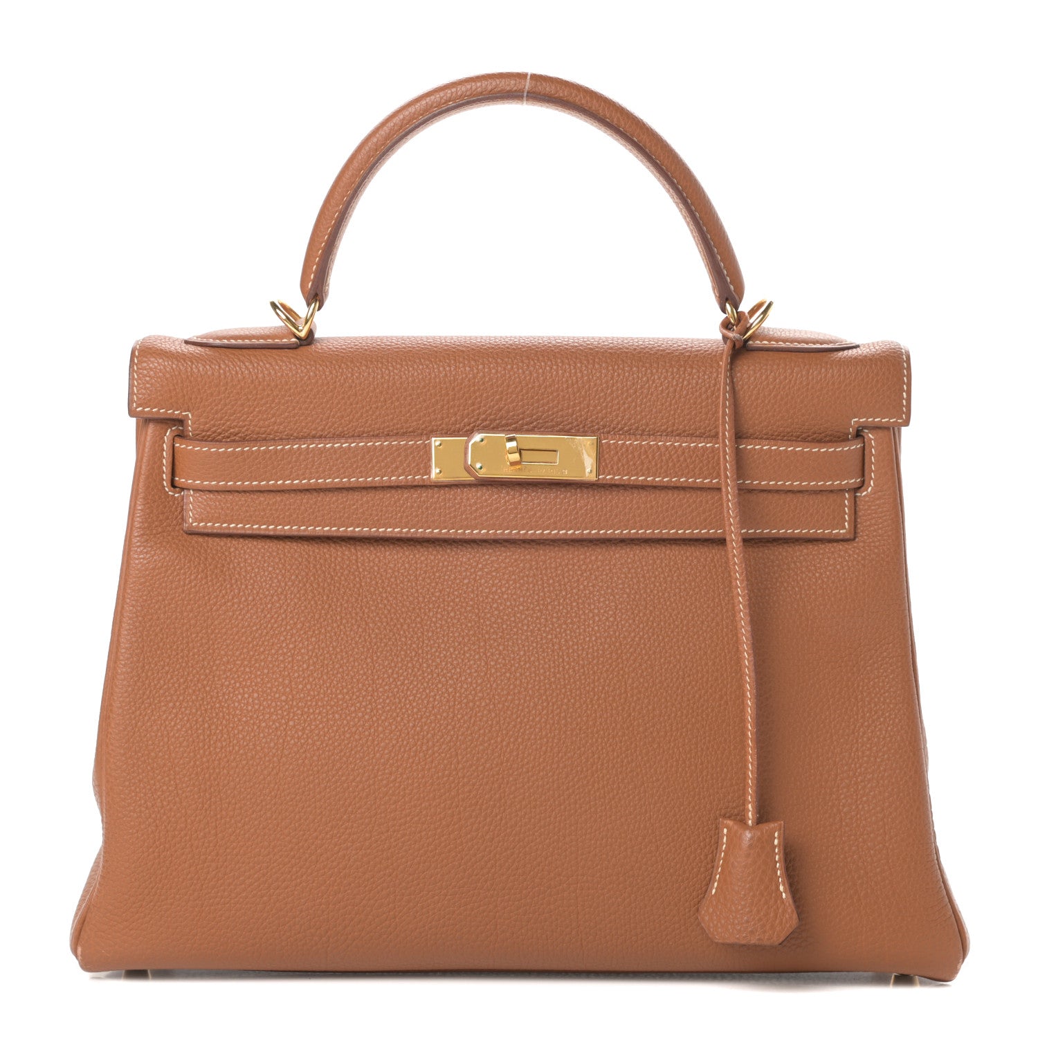 Hermes Togo Kelly Retourne 32 Gold 1 of 16