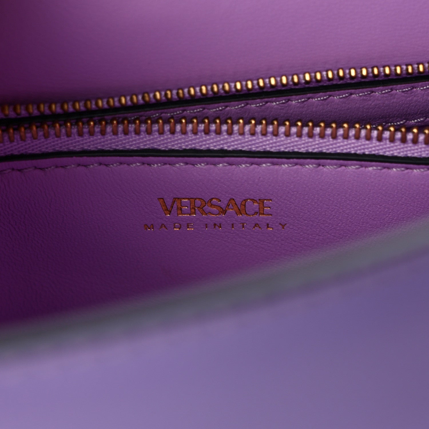Versace Calfskin Medium La Medusa Top Handle Handbag Lilac 6 of 8