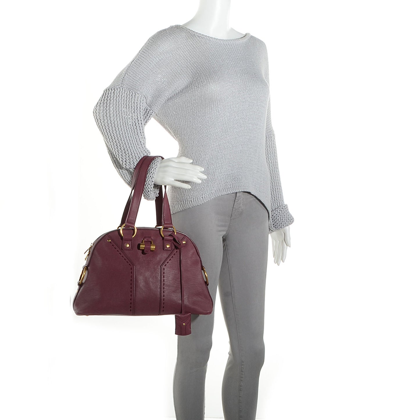 Leather Medium Muse Cherry