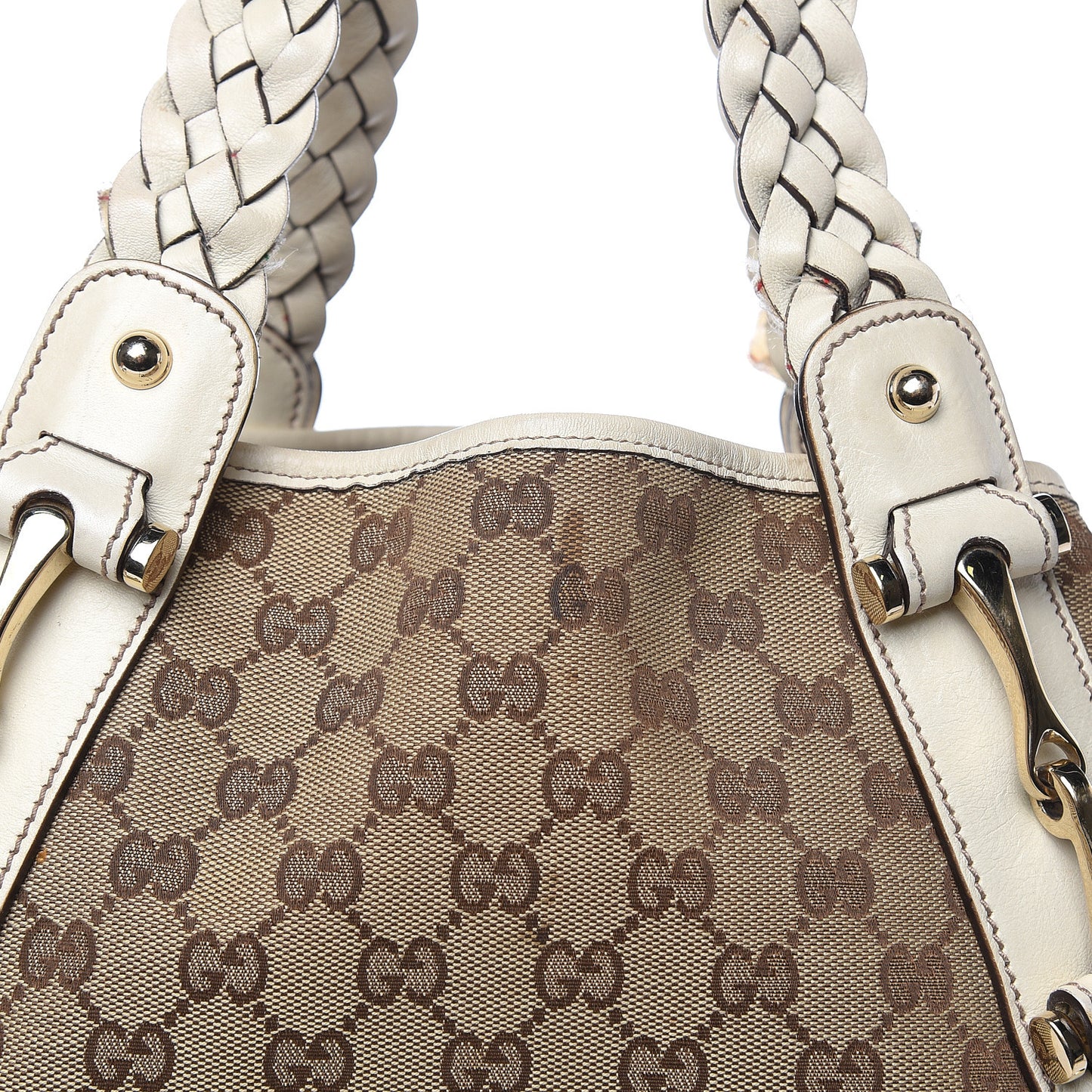 Monogram Small Pelham Shoulder Bag Off White