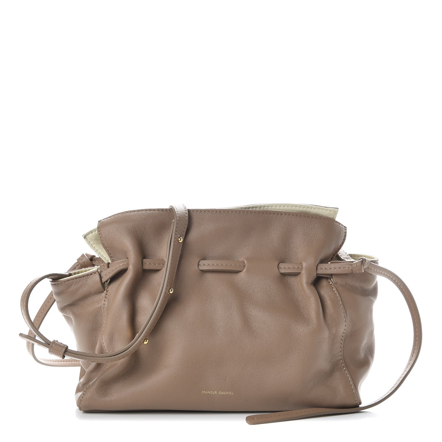 Mansur Gavriel Lambskin Mini Protea Biscotto 1 of 9