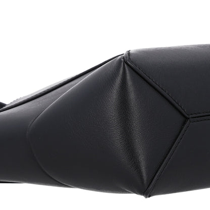 Loewe Shiny Calfskin Mini Puzzle Fold Tote Black 8 of 9