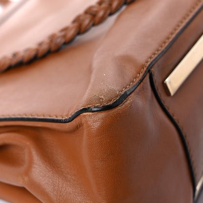 Valentino Garavani Vitello Lace Demetra Satchel Cognac 10 of 34
