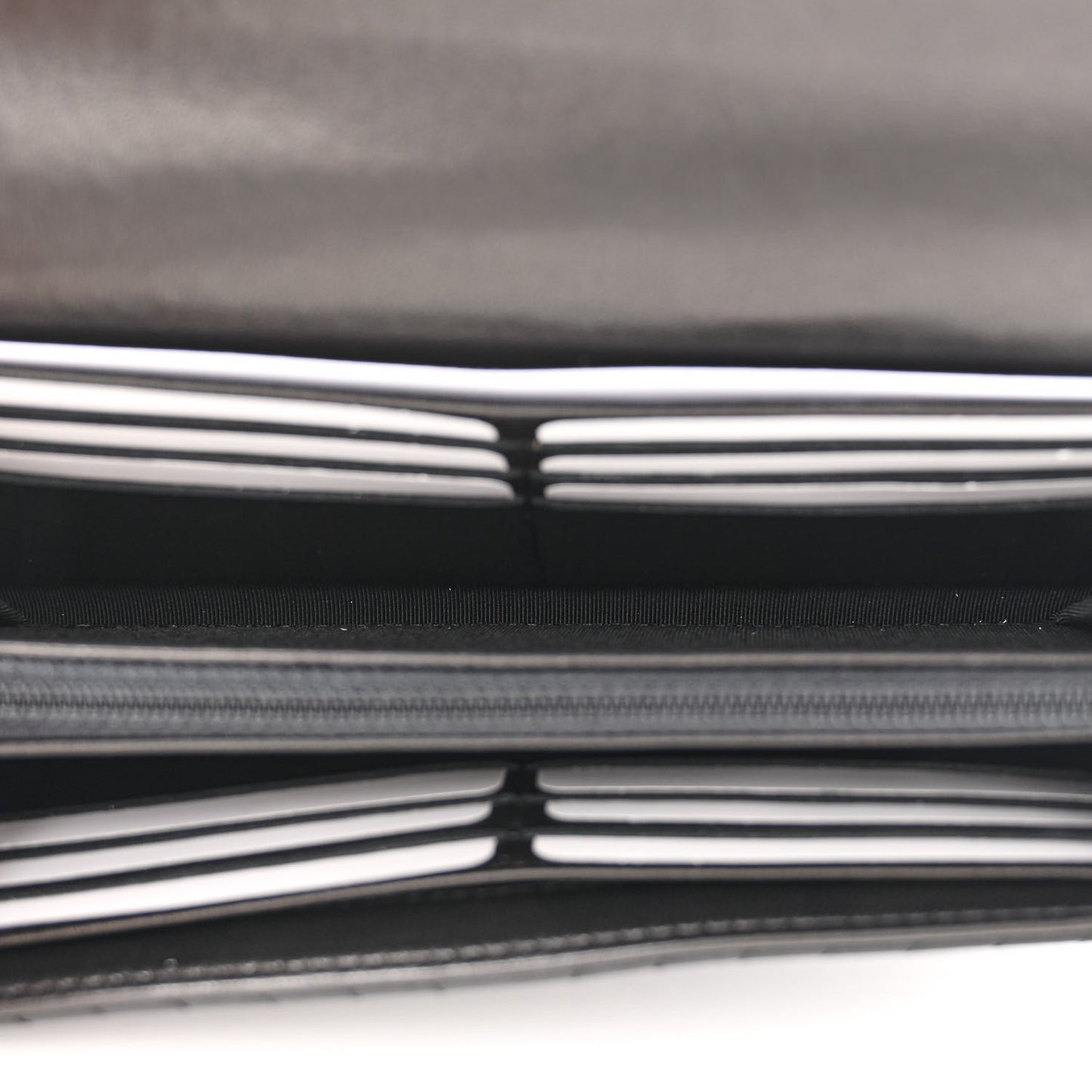Aged Calfskin Quilted Large Reissue Gusset Flap Wallet So Black