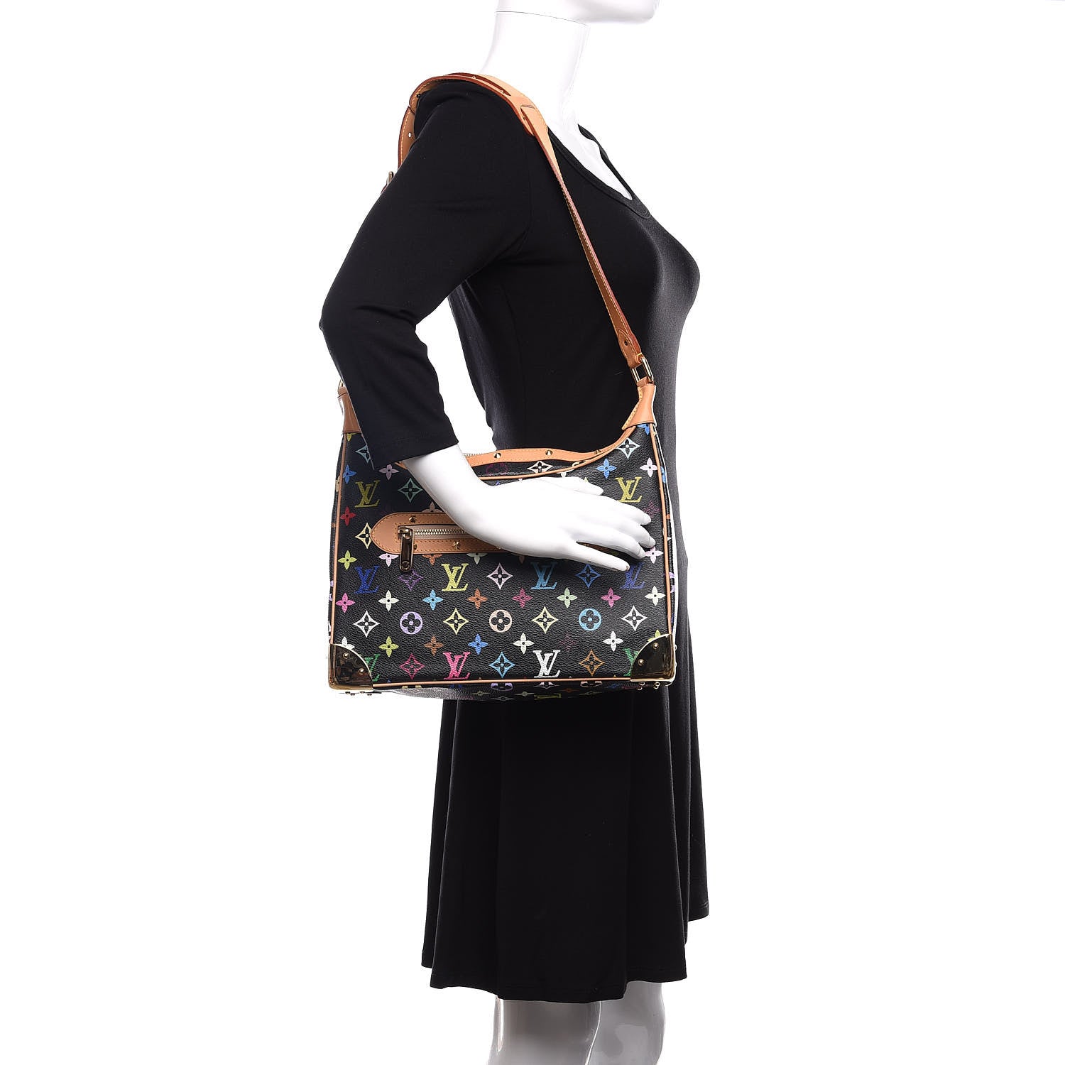 Louis Vuitton Monogram Multicolor Boulogne Black 2 of 12