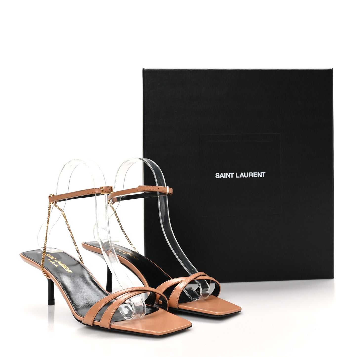 Vitelo Kristal Baliqua 55 Vett Ankle Strap Sandals 38.5 Bisque