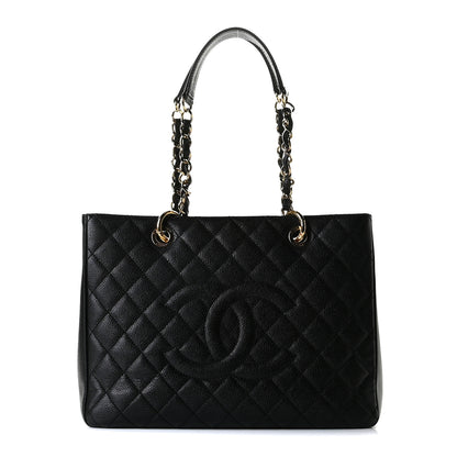 Chanel Caviar Quilted Grand Shopping Tote GST Black 1 of 10