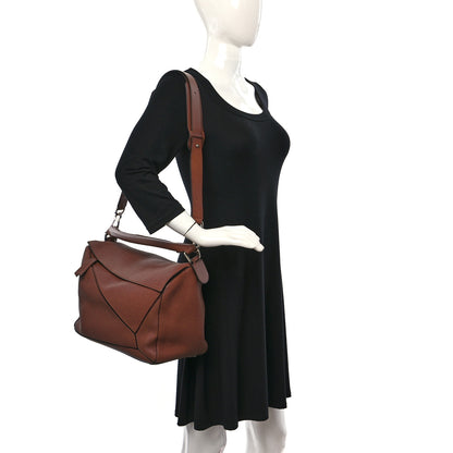 Loewe Calfskin Large Puzzle Bag Brown 2 of 15