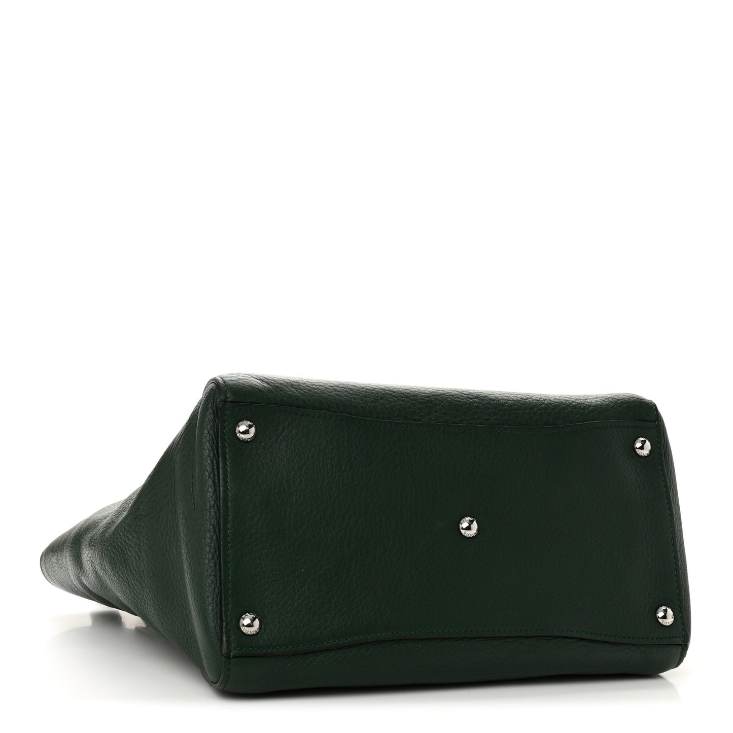 Cervo Deerskin Twin Pocket Tote Green