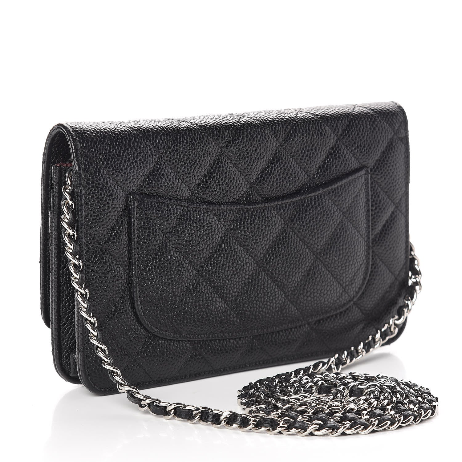 Chanel Caviar Quilted Wallet On Chain WOC Black 3 of 12