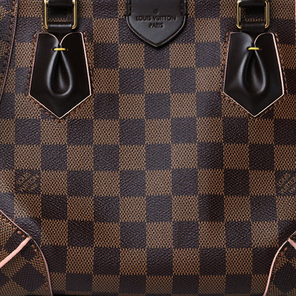 Louis Vuitton Damier Ebene Caissa Tote PM Rose Ballerine 7 of 9