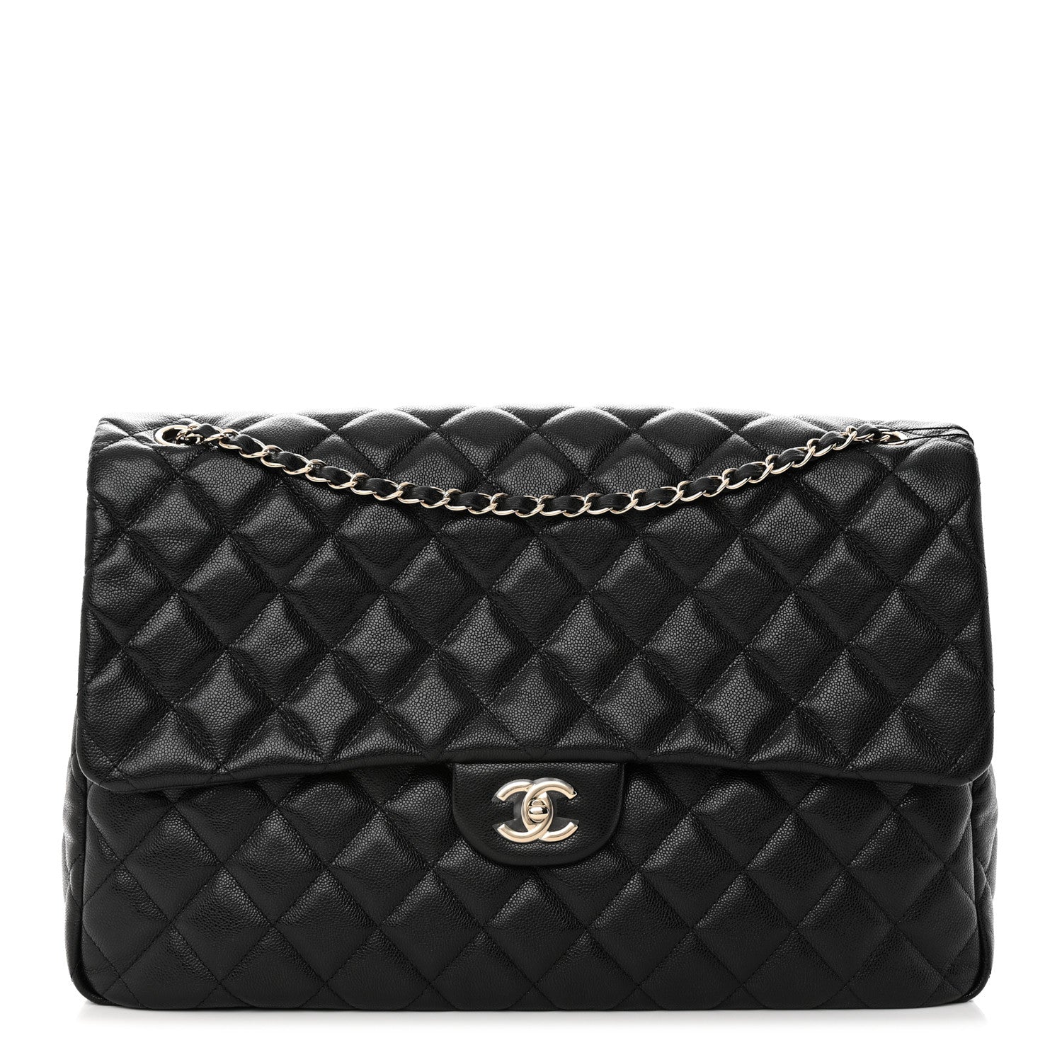Chanel Caviar Quilted XXL Travel Flap Bag Black 1 of 10