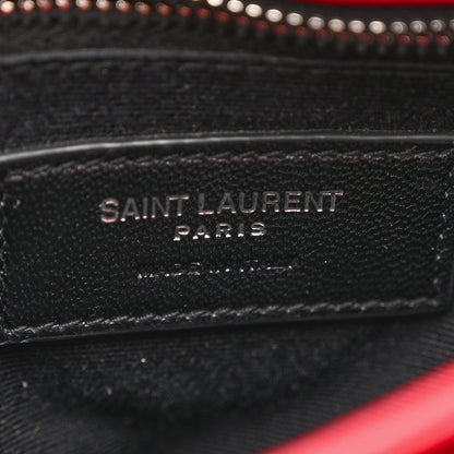 Saint Laurent Calfskin Y Quilted Monogram Toy Loulou Crossbody Bag Rouge 6 of 13