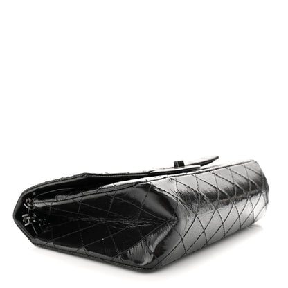 Chanel Glazed Aged Calfskin Quilted 2.55 Reissue 225 Flap So Black 4 of 10