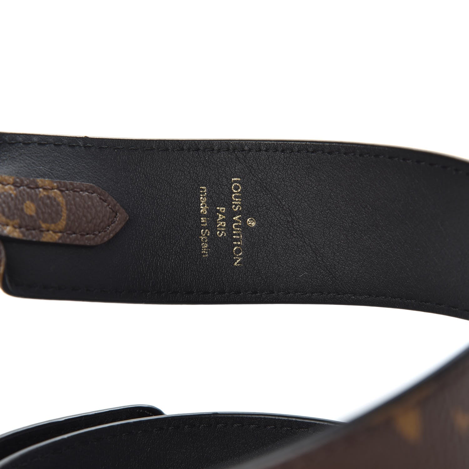 Louis Vuitton Monogram Bandouliere Shoulder Strap Black 3 of 5