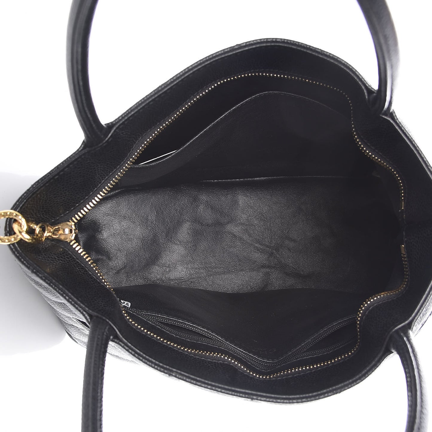 Caviar Quilted Medallion Tote Black