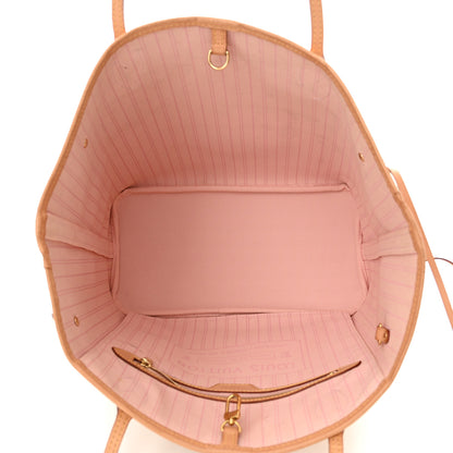 Louis Vuitton Damier Azur Neo Neverfull MM Rose Ballerine 5 of 14