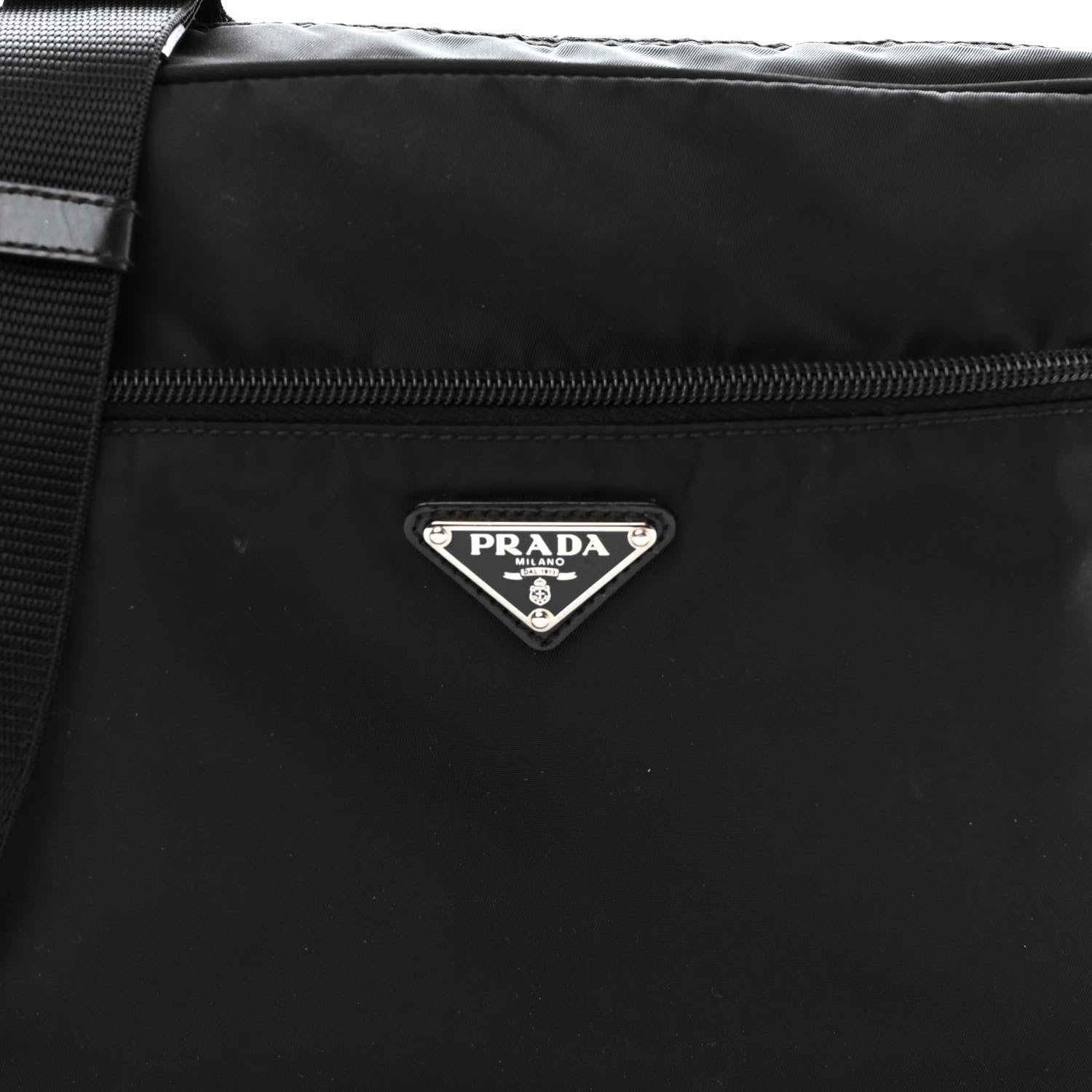 Prada Nylon Tessuto Vela Crossbody Bag Black 7 of 10
