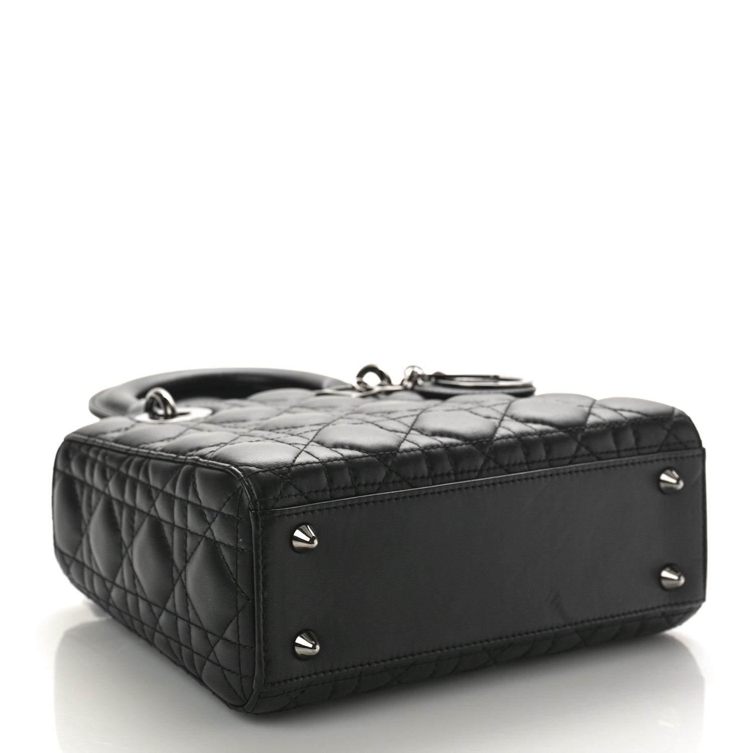 Christian Dior Lambskin Cannage Small My ABCDior Lady Dior Black 4 of 8
