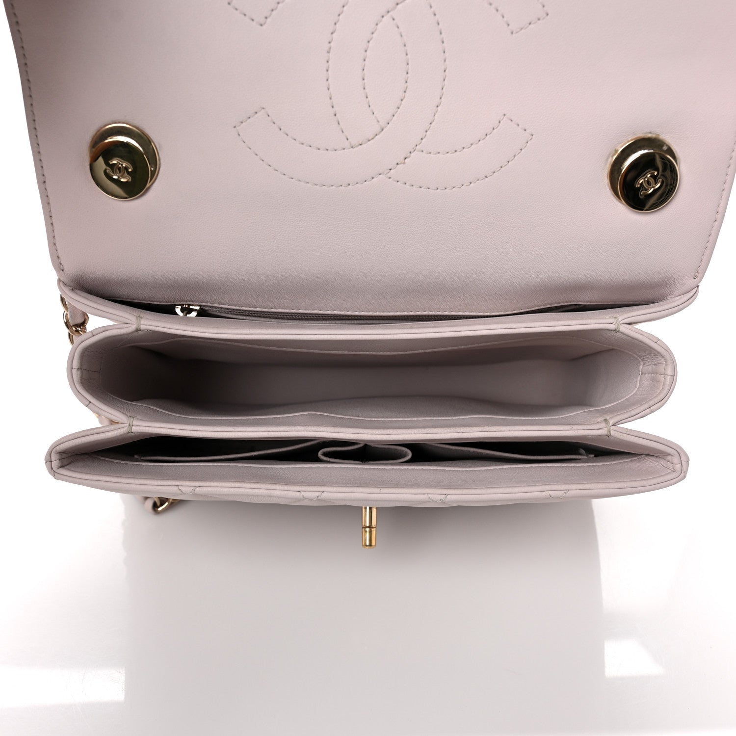 Chanel Lambskin Quilted Small Trendy CC Flap Dual Handle Bag Lilac 4 of 10