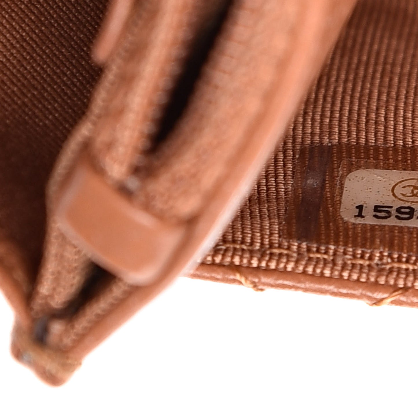 Caviar Quilted Wallet On Chain WOC Tan