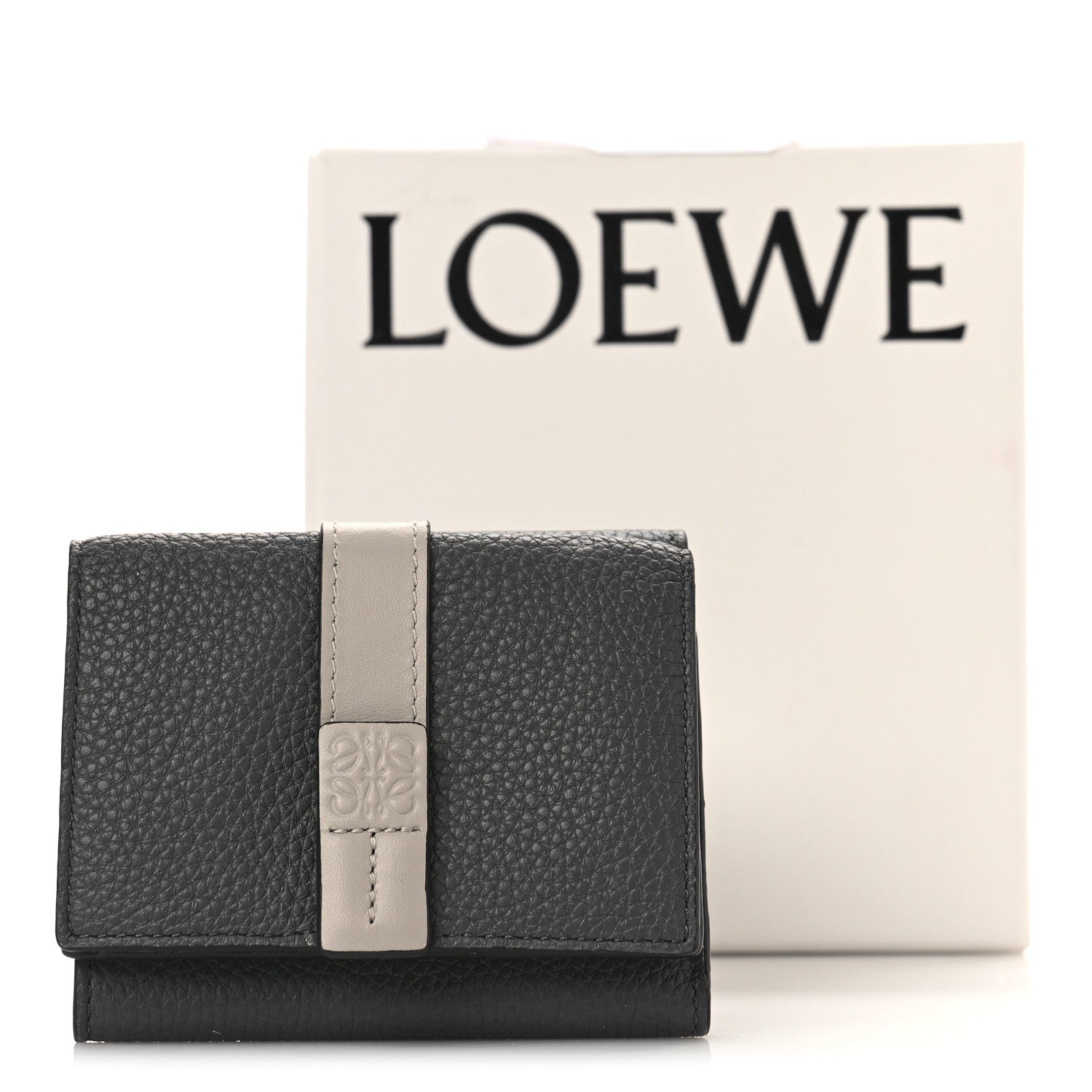 Loewe Grained Calfskin Compact Wallet Antracite 10 of 10
