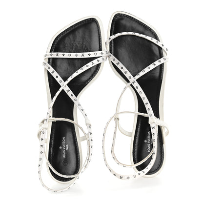 Louis Vuitton Satin Calfskin Citizen Sandal 41 White 3 of 18