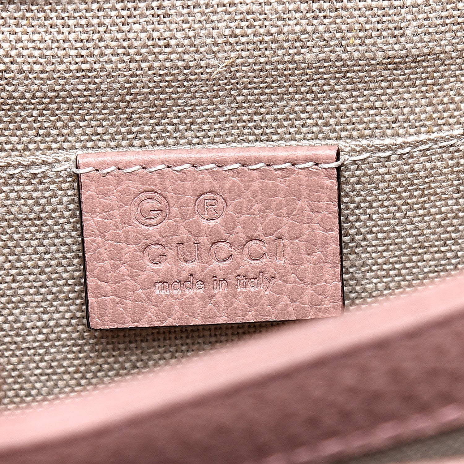 Gucci Dollar Calfskin Small Interlocking G Shoulder Bag Soft Pink 6 of 11