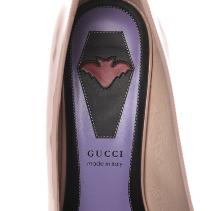 Gucci Patent GG Bow Sadie Spike Mid Heel Pumps 39.5 Perfect Pink 8 of 10