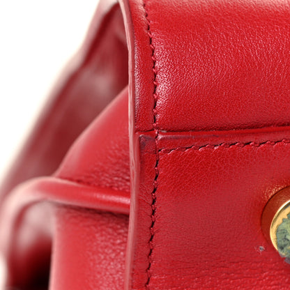 Saint Laurent Calfskin Small Sac De Jour Lipstick Red 20 of 25